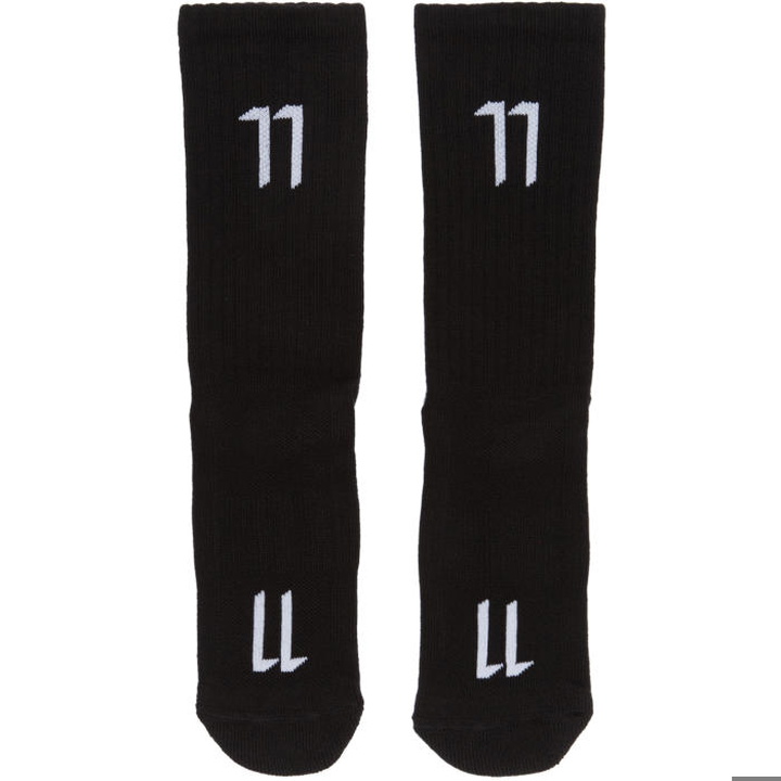 Photo: 11 by Boris Bidjan Saberi Black Logo Socks
