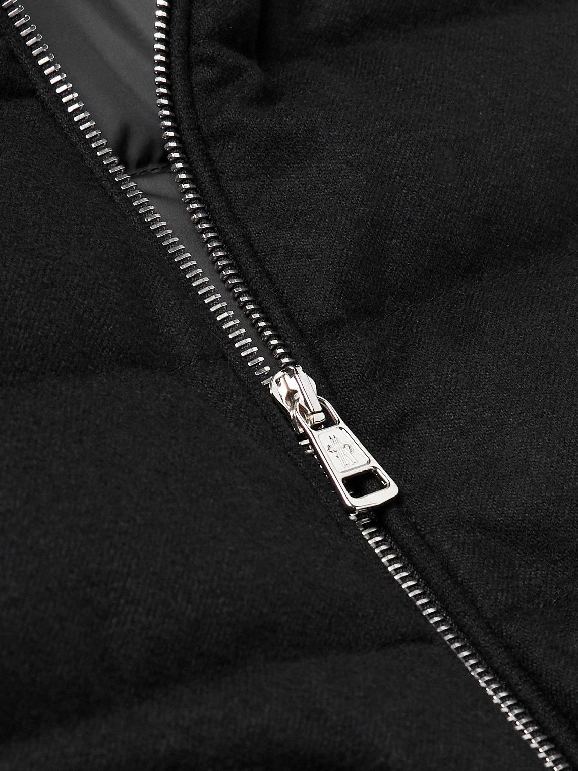 Moncler - Acorus Quilted Nylon and Cashmere-Blend Down Zip-Up