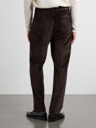 Massimo Alba - Strallo02 Straight-Leg Cotton-Blend Corduroy Trousers - Brown