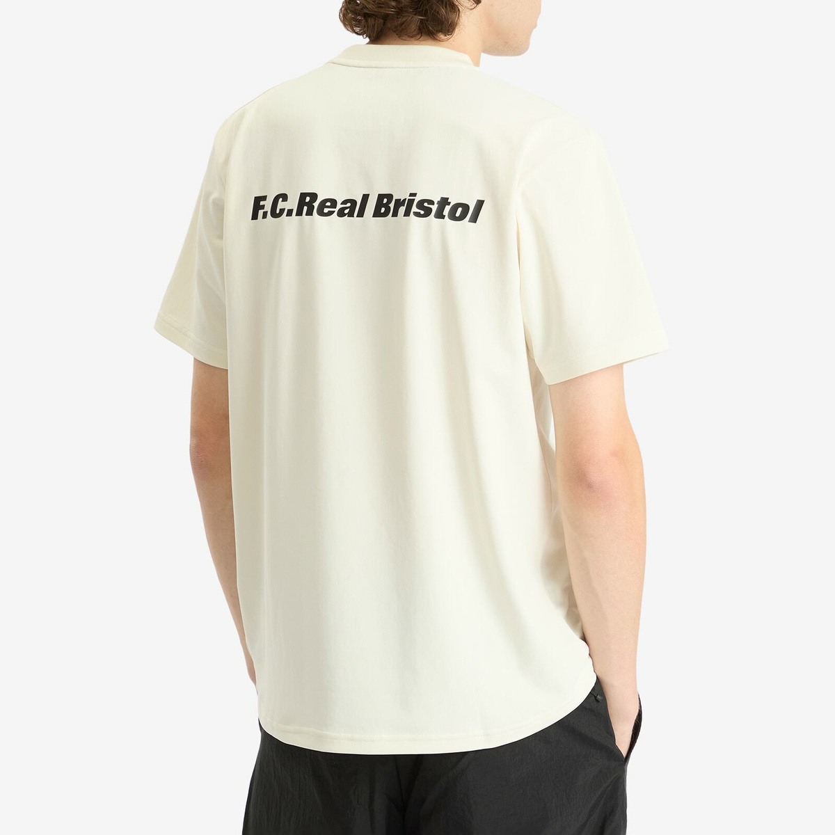 F.C. Real Bristol Men's Authentic Logo T-Shirt in Off White