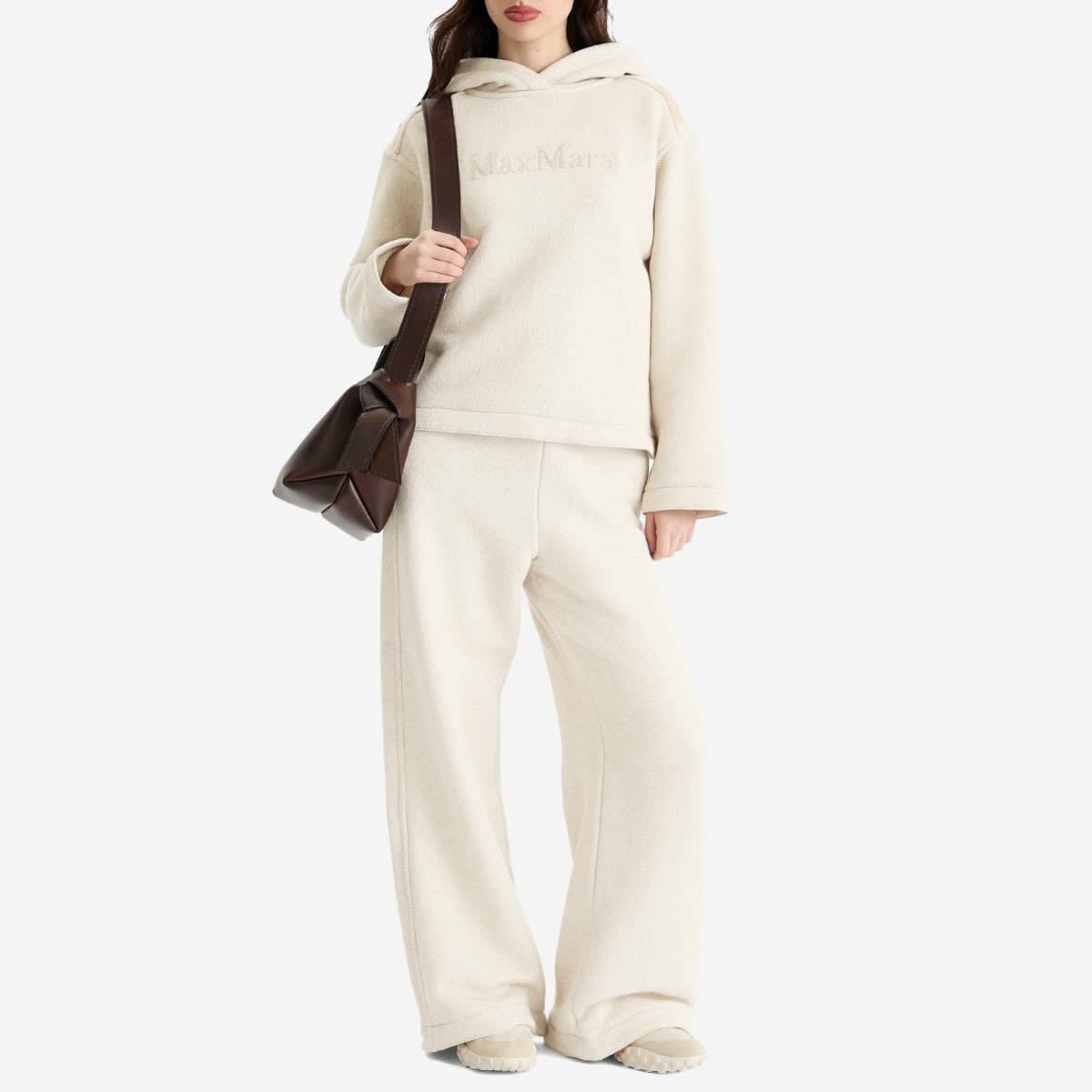 Max Mara Women's Gary Logo Hoodie in Albino