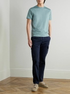 Sunspel - Slim-Fit Supima Cotton-Jersey T-Shirt - Blue