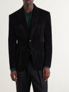TOM FORD - Panelled Suede Blazer - Black