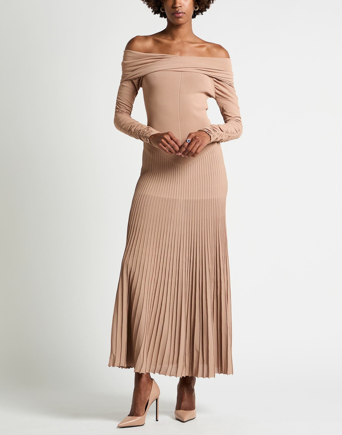 Khaite Womens Maxi dress in Beige