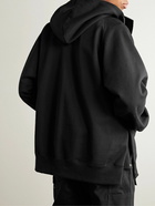 Sacai - Carhartt WIP Cotton-Jersey Zip-Up Hoodie - Black