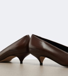 The Row Liisa leather pumps