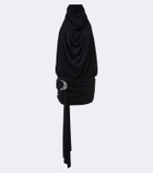 De La Vali Vida draped jersey minidress