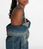 Alexander McQueen - Off-shoulder denim jacket