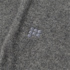 Pangaia Wool Jersey Wide Leg Loose Track Pants in Volcanic Grey
