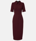 Emilia Wickstead Valletta wool crêpe midi dress