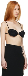 Magda Butrym Black Cotton Bra