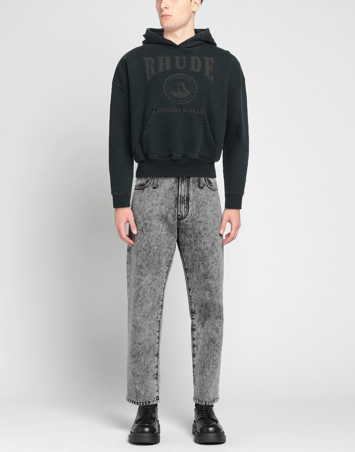 Rhude Mens Sweatshirt Charcoal