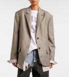Acne Studios Striped wool jacket