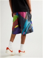 Sacai - KAWS Wide-Leg Printed Shell Drawstring Shorts - Multi