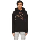 Givenchy Black Beaded Refracted Logo Hoodie