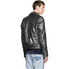 Schott Gunmetal Leather Rogue Jacket