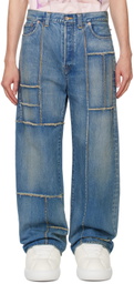 doublet Blue Frankenstein Cutting Jeans