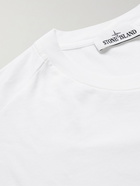 Stone Island - Logo-Appliquéd Cotton-Jersey T-Shirt - White