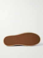Zegna - Triple Stitch™ Leather-Trimmed Suede Slip-On Sneakers - Brown