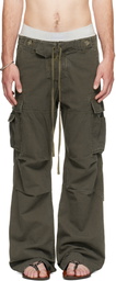 Raimundo Langlois Khaki Double Fly Cargo Pants