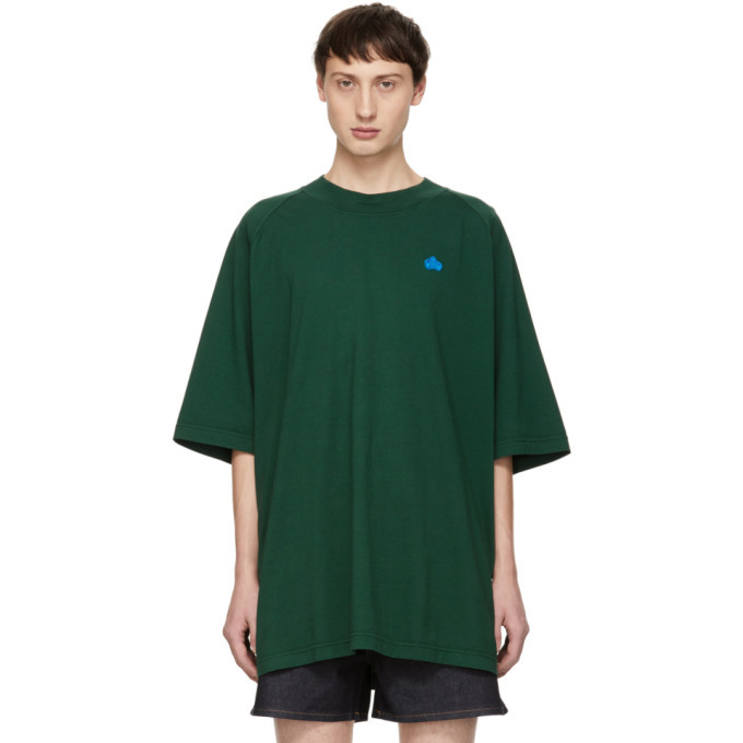 Photo: Acne Studios Green Bla Konst Bassetty Badge T-Shirt