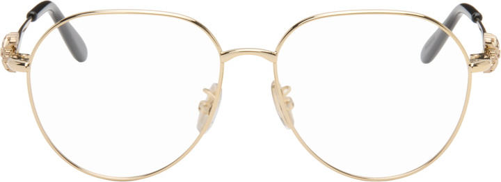 Photo: LOEWE Gold Anagram Aviator Glasses