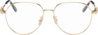 LOEWE Gold Anagram Aviator Glasses