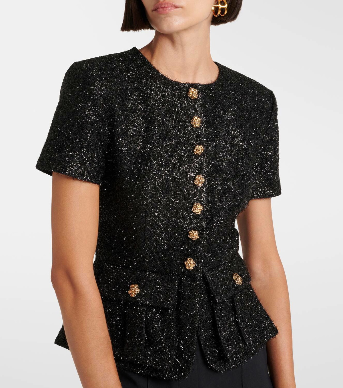 Self-Portrait Bouclé jumpsuit
