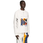 Bethany Williams White Football Zip-Up Sweatshirt