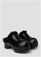 Shearling Clogs in Black
