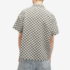 ERL Men's Checkerboard Vacation Shirt in Black/White