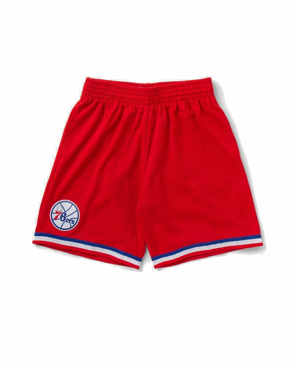 Photo: Mitchell & Ness Nba Swingman Shorts Philadelphia 76ers Road 1982 83 Red - Mens - Sport & Team Shorts