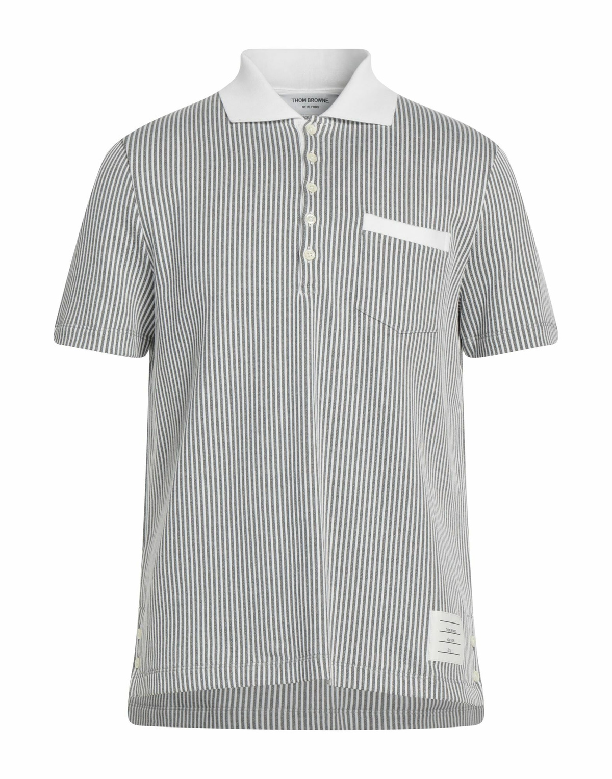 Thom Browne Mens Polo shirt in Grey