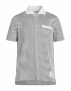 Thom Browne Mens Polo shirt in Grey