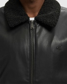 Calvin Klein Jeans LS FAUX LEATHER SHERPA COLLAR BO Black Mens Bomber Jacket
