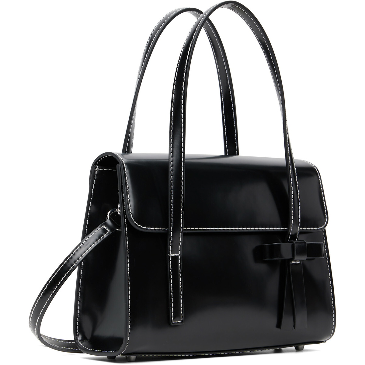 Sandy Liang Black Mini Mum Crossbody Bag