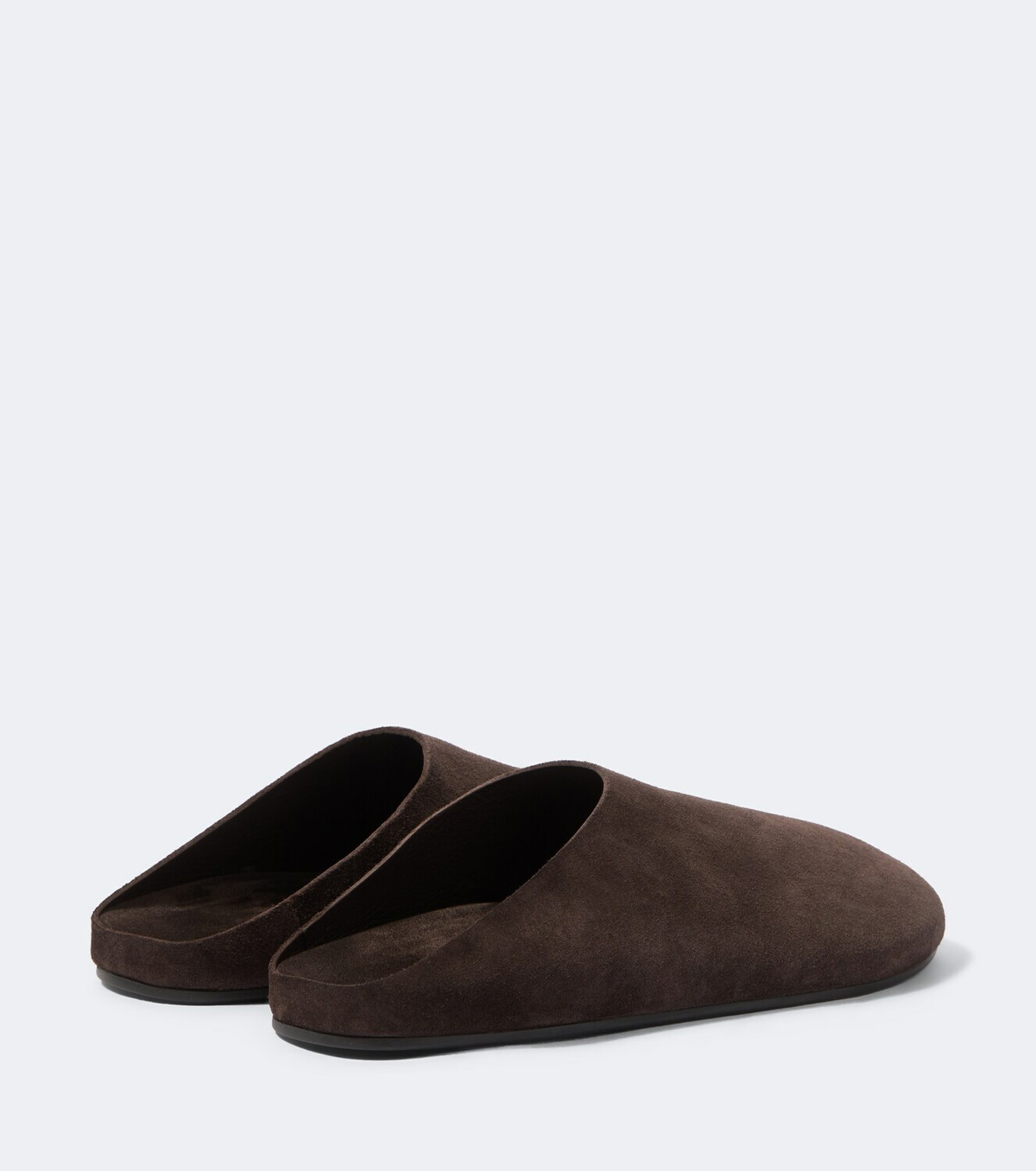 The Row Hudson suede mules