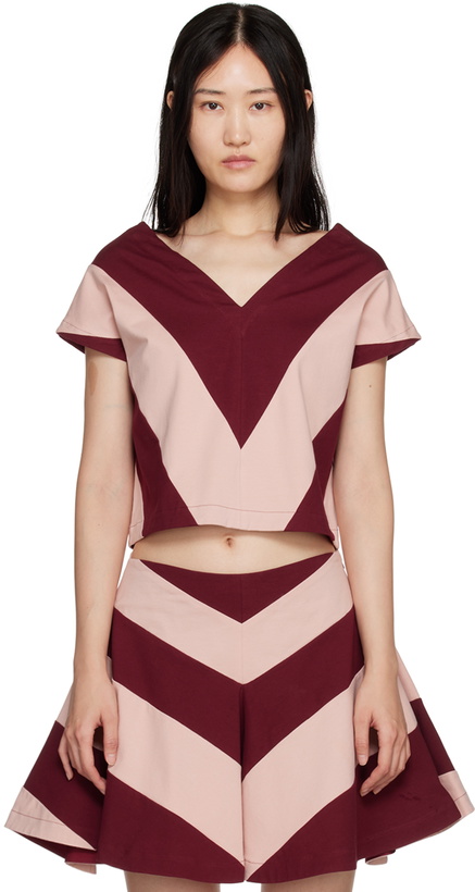 Photo: Rose Murdoch Burgundy & Pink Jack Top