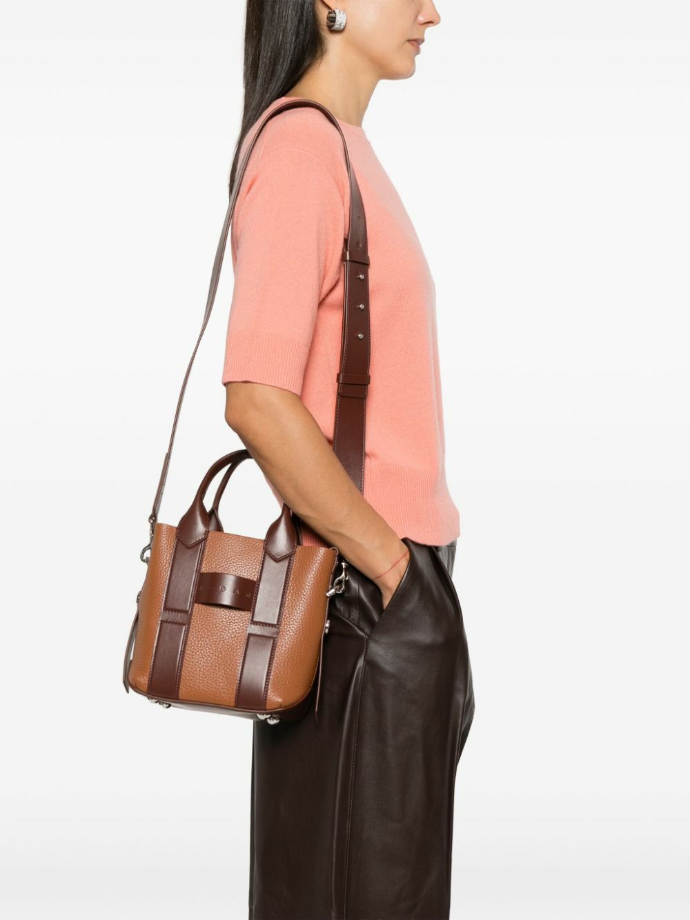 HOGAN - Script Small Leather Tote Bag Hogan