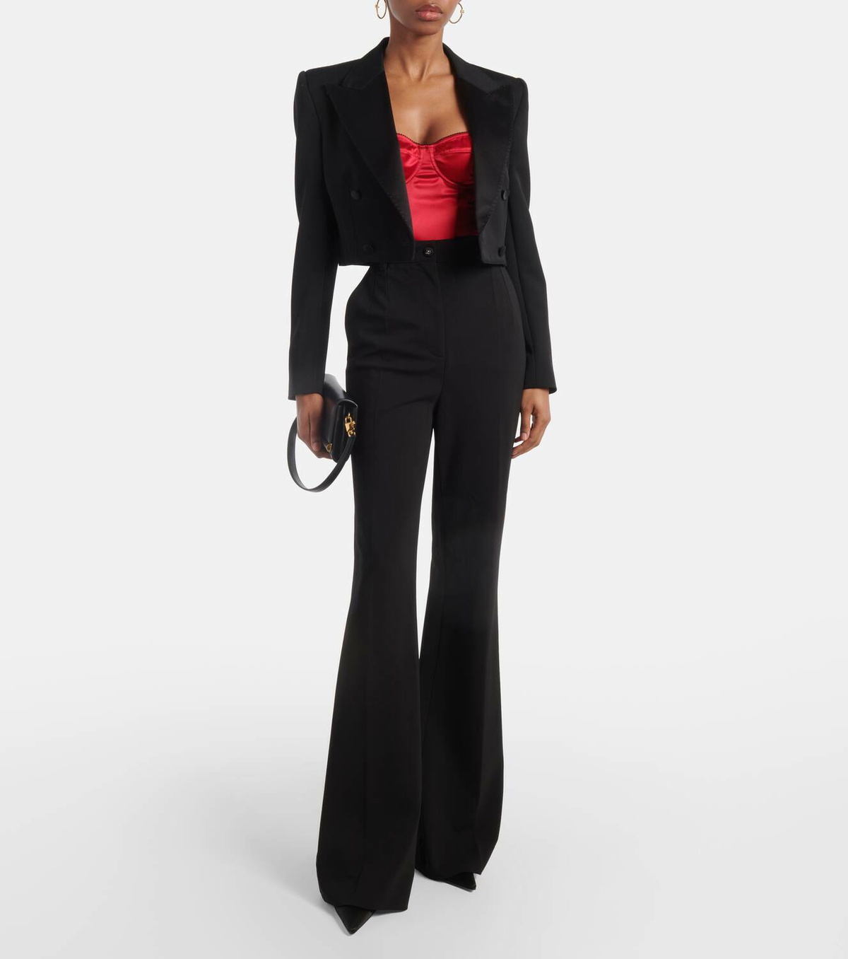 Dolce&Gabbana Silk-blend satin bodysuit