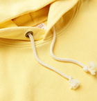 Champion - Logo-Embroidered Fleece-Back Cotton-Blend Jersey Hoodie - Yellow