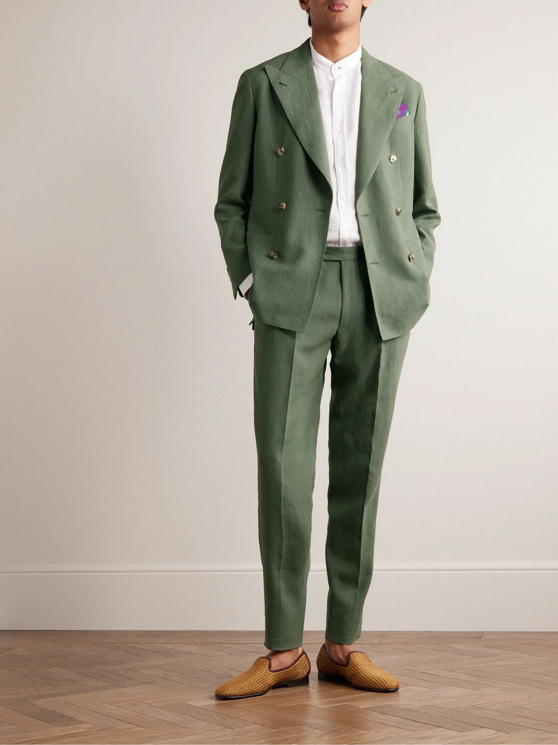 Seafoam Linen Suit Trousers – Ainsley & Troupe, LLC