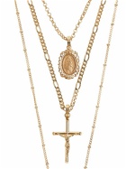 DOLCE & GABBANA - Triple Plated Cross Pendant Necklace