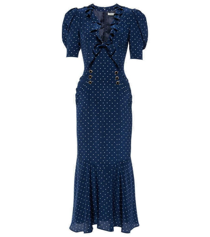 Photo: Alessandra Rich Polka-dot bow-detail silk midi dress