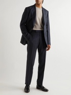 TOM FORD - Slim-Fit Prince of Wales Checked Wool Suit Trousers - Blue
