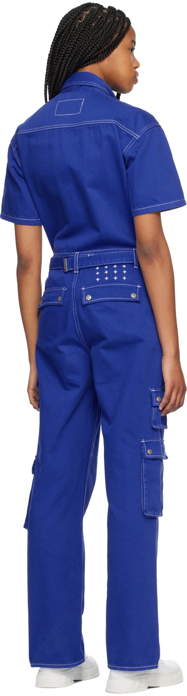 Ksubi Blue Relaxed Jumpsuit
