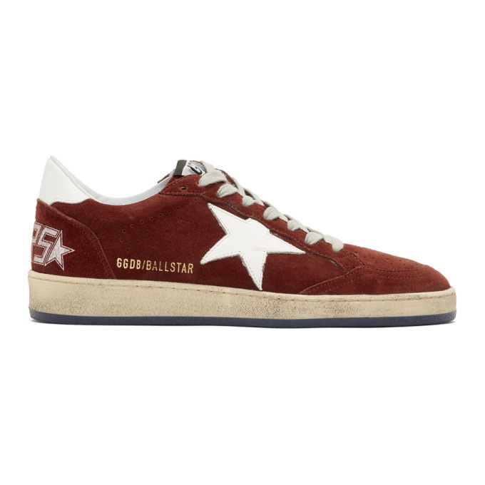 Photo: Golden Goose Red Suede Ball Star Sneakers