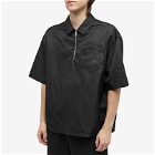 Heron Preston Men's Ex-Ray Nylon Zip Shirt in Black
