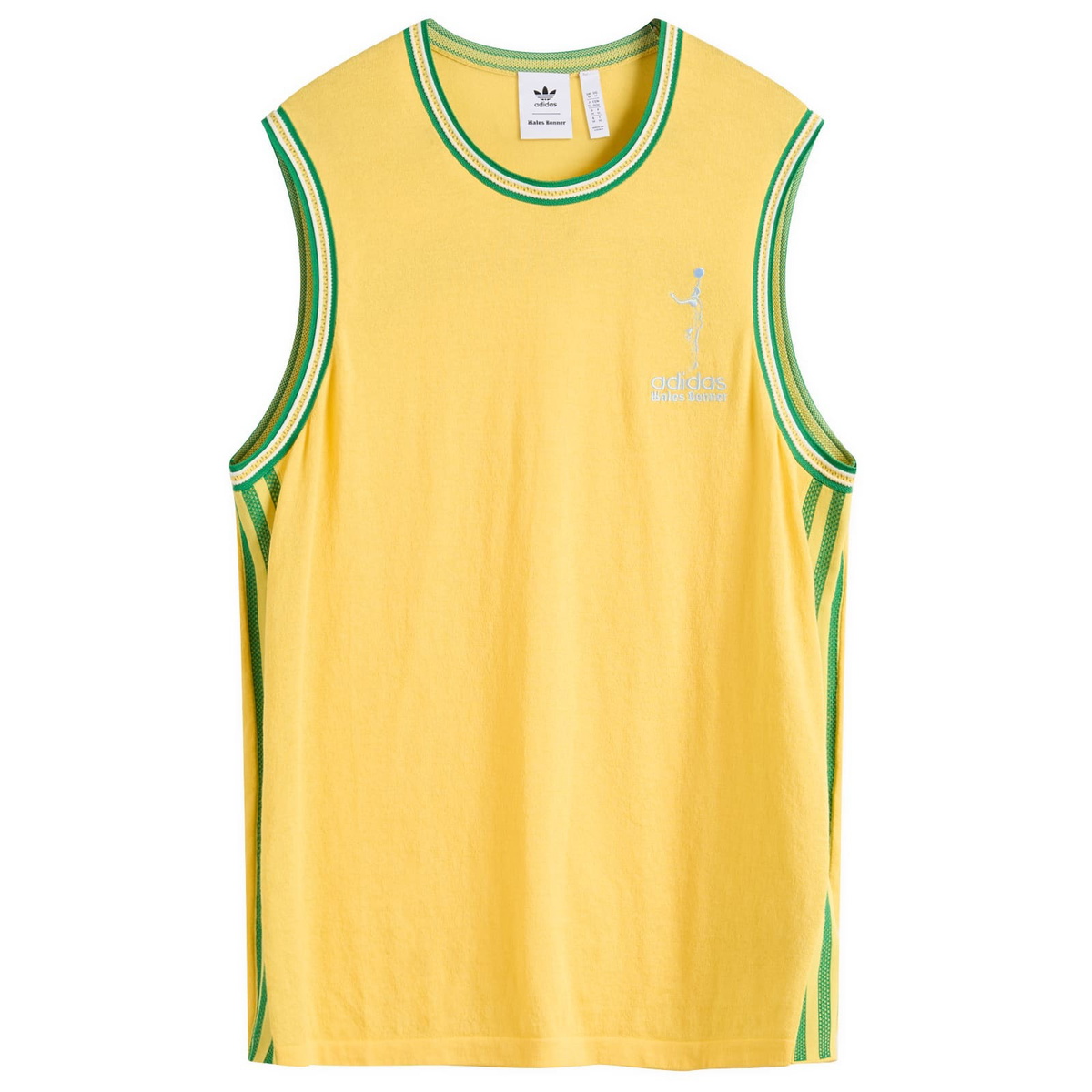 Adidas Men's x Wales Bonner Jabbar Knit Vest in Spring Yellow