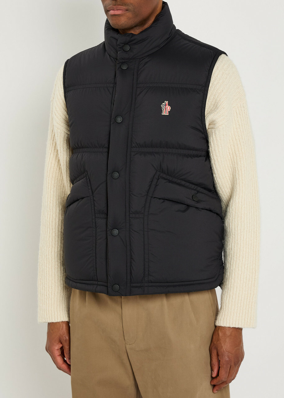 Moncler Grenoble Padded Shell Gilet Black Moncler Grenoble